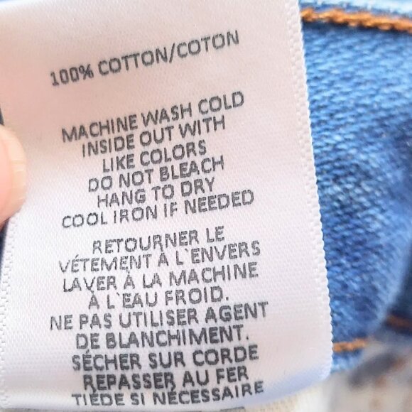 NOEND Denim Womens Size 26 Kick Flare Distressed Hem Jeans Medium Wash - Picture 9 of 9